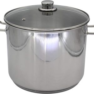 Topf, 14l, mit Glasdeckel, induktionsgeeignet