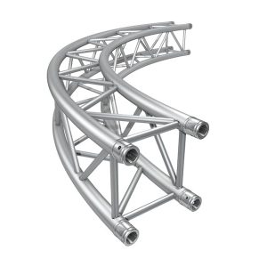 Traverse, Sweettruss, 4-Punkt, 1,57m, silber, 45°, Ø4m (Vollkreis=8 Segm.)